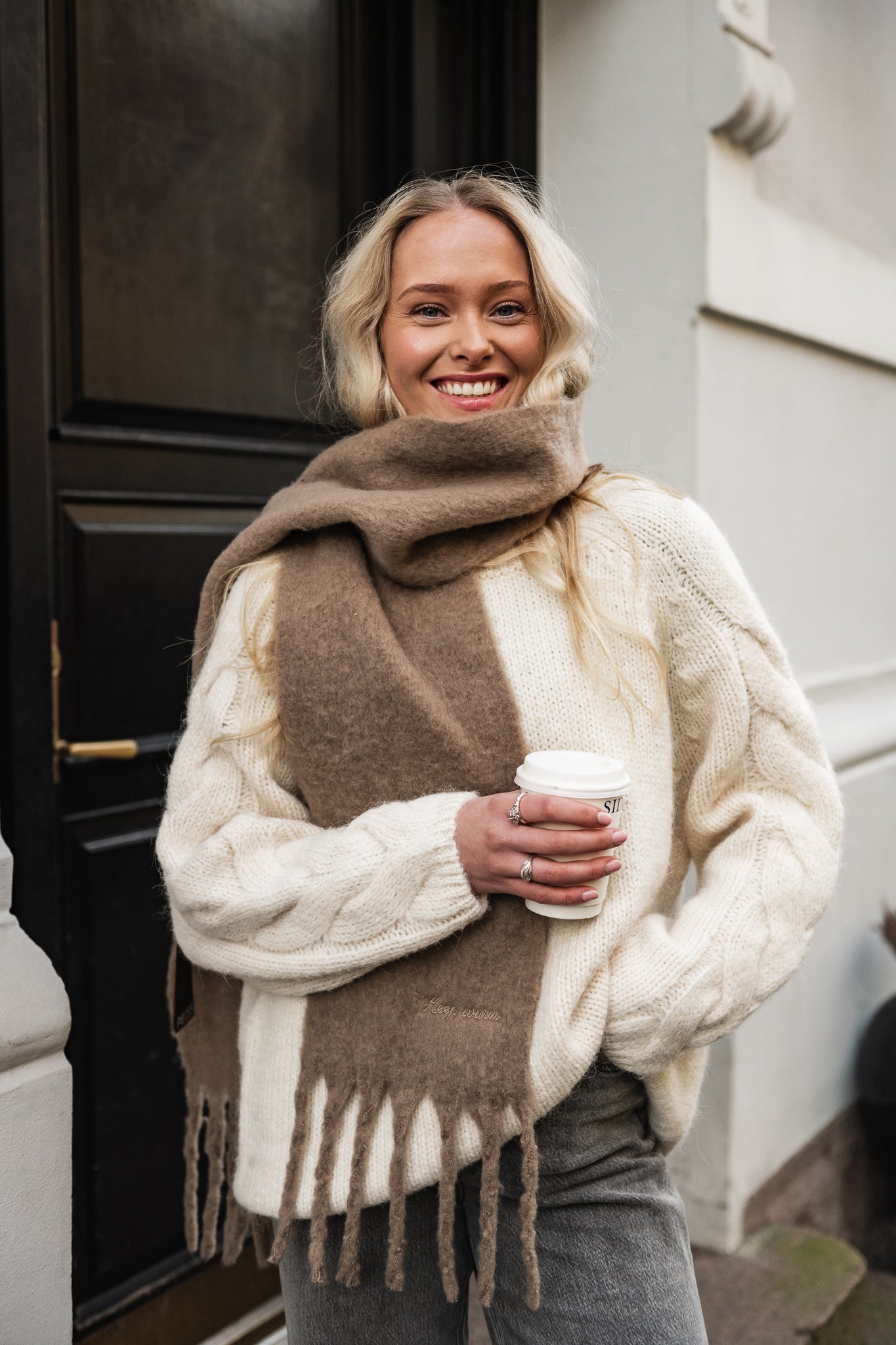 PCNILEA Scarf - Fossil